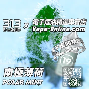 電子煙油 313氣泡系列冰雪涼意 - 南極薄荷口味