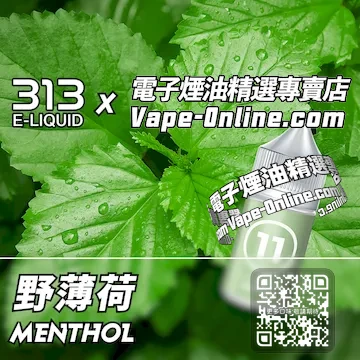 電子煙油 313氣泡系列自然清新 - 野薄荷口味